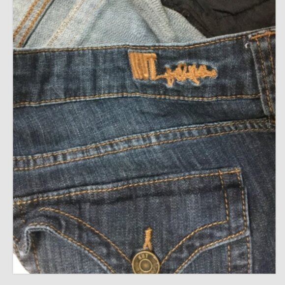 KUT from the Kloth Women Sz 16 Barlot Boyfriend Jeans 5-pocket Stretch Skiny Leg - Picture 8 of 10